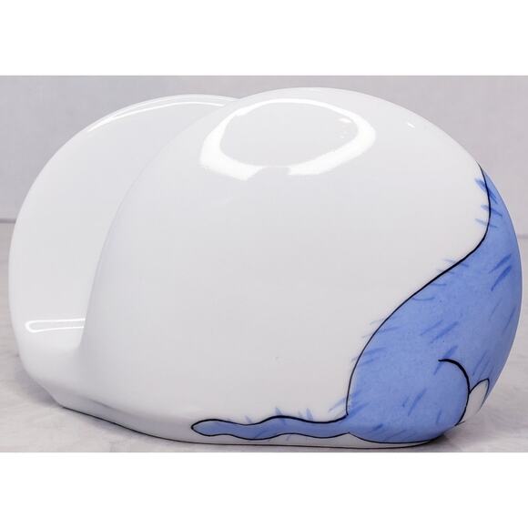 ? Helina Tilk Handpainted Ceramic Napkin Card Holder Dog and Cat~ Signed in VGUC - Picture 3 of 9